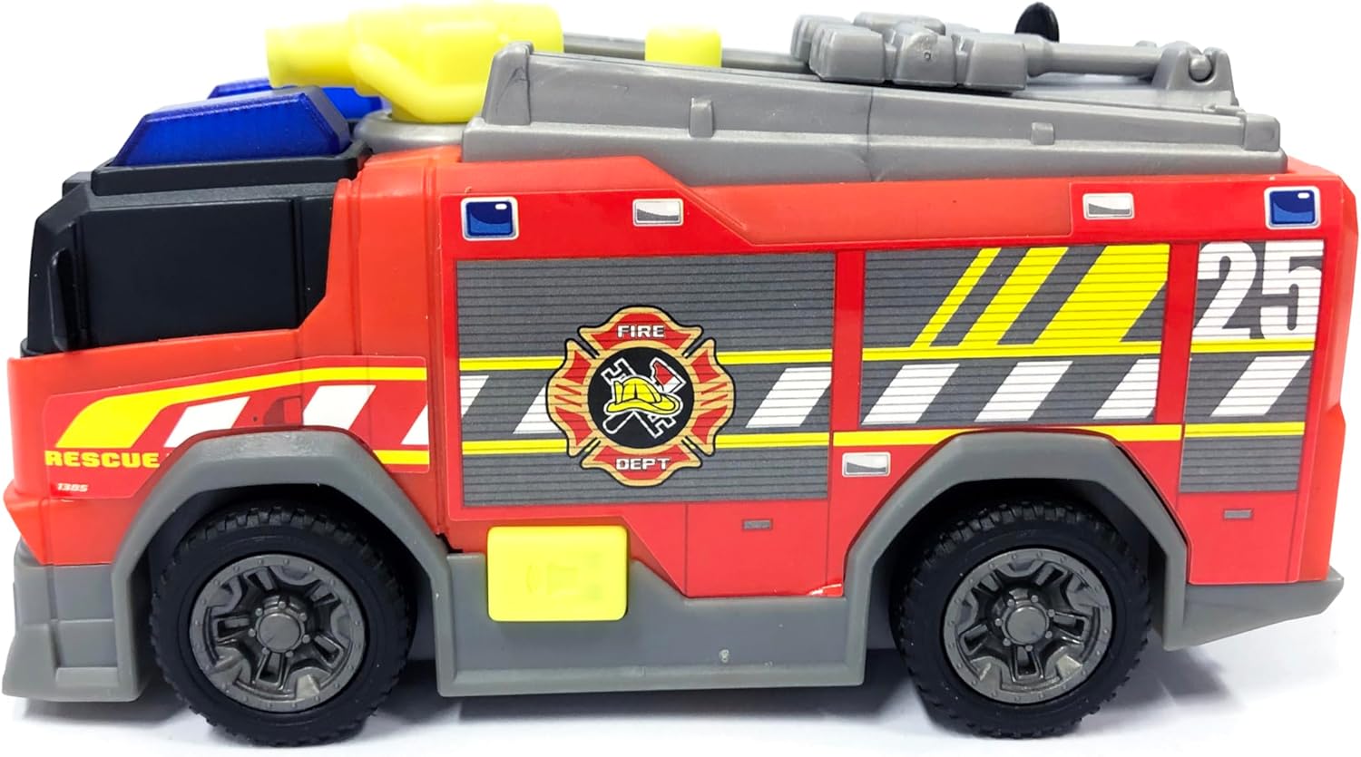 DICKIE TOYS – fire Engine – with Water Spray Function, Siren and Light, Rotating Wheels, 15 cm Long, Toy car for Children Aged 3 and Above