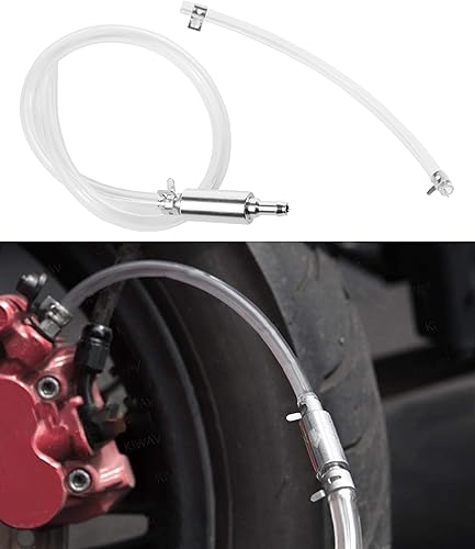 RACOONA Manguera de purga de frenos, kit de purga de frenos, accesorios de automóvil, manguera universal de purga de embrague, tubo de válvula