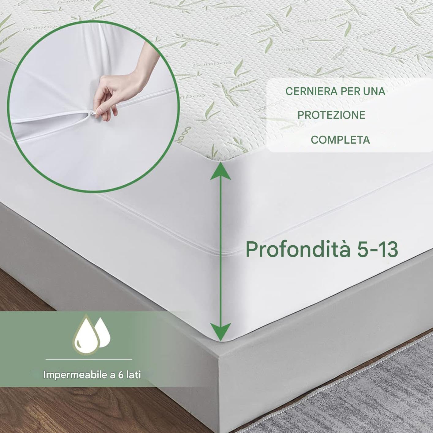 Cubrecolchón | Funda impermeable para colchón,Productos de ropa de cama hipoalergénicos para apartamentos en alquiler de estudiantes Actividades comerciales Hotel