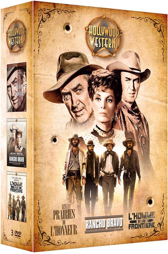 COFFRET 3 WESTERNS DE LEGENDE RANCHO BRAVO, L'HOMME SANS FRONTIERE, LES PRAIRIES DE L'HONNEUR