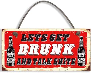 Funny Alcohol Sign Man Cave / Home Bar Home Bar Pub Hanging Plaque Vodka Gin Beer #1097