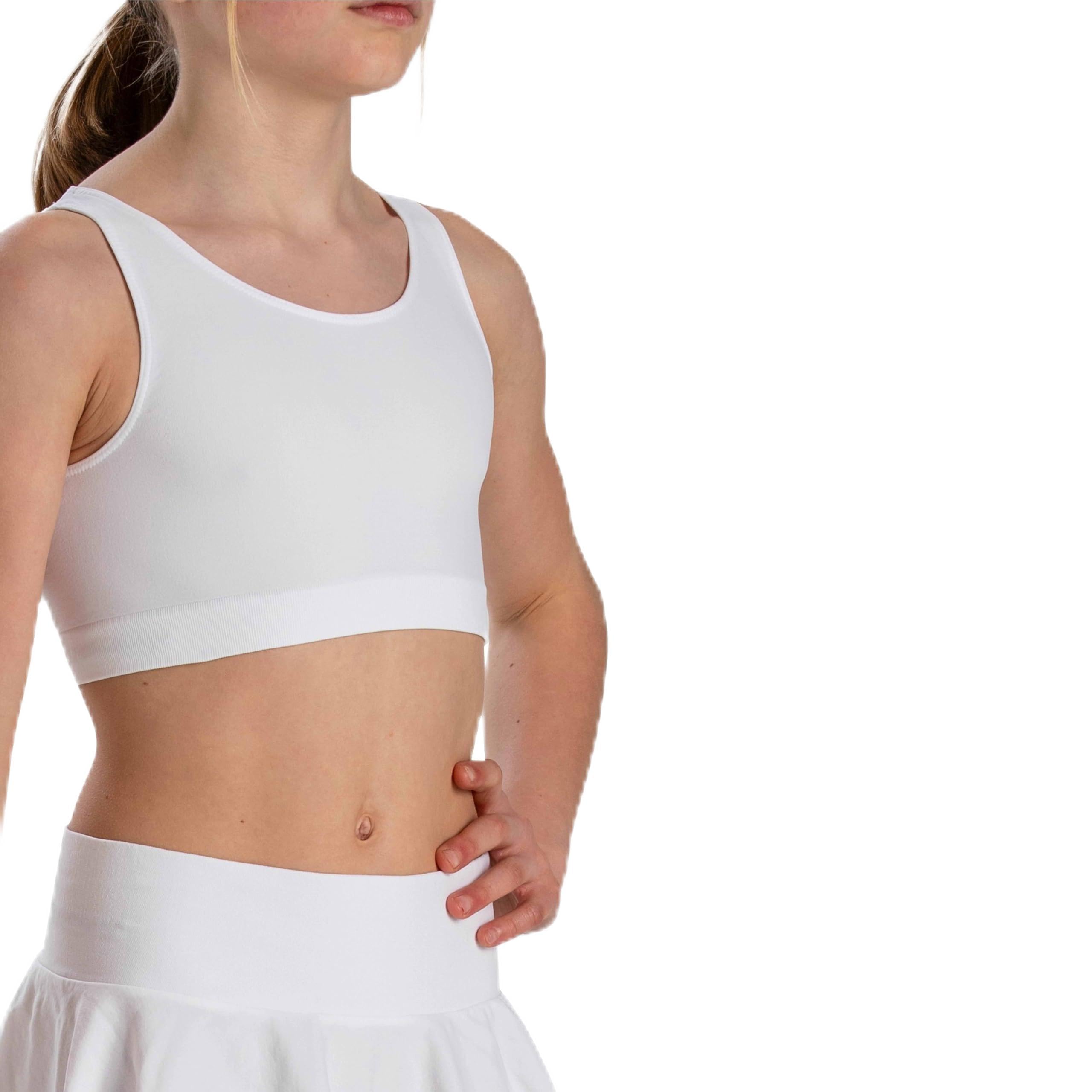 RisaltiBustier Girls American Microfibre 3 Pieces - Top Girls Bustier, Crop Top Girls, Sports Top Girls, Bra Girls, Tops for Girls, Tank Tops, Bracelets Free - Made in Italy