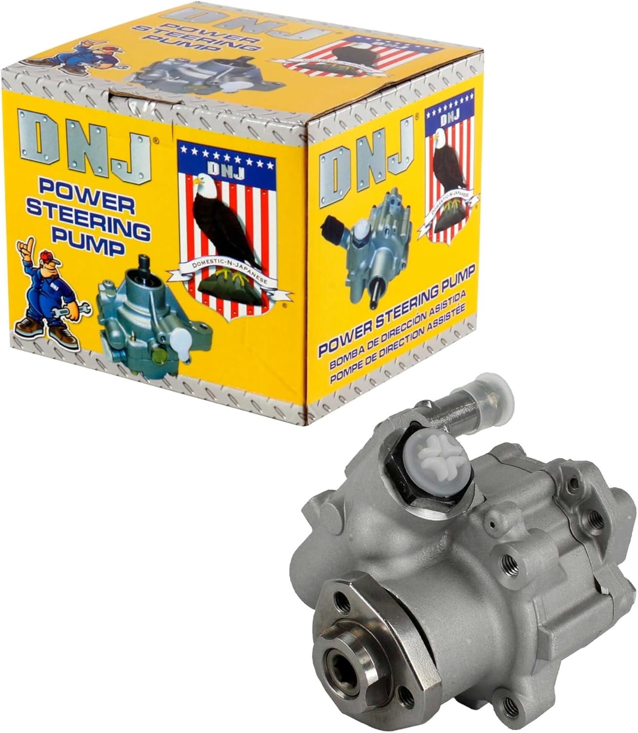 DNJ PSP1162 New Power Steering Pump for 1992-1999 Volkswagen Corrado, Golf, Jetta 2.8L V6 12V SOHC 2771cc