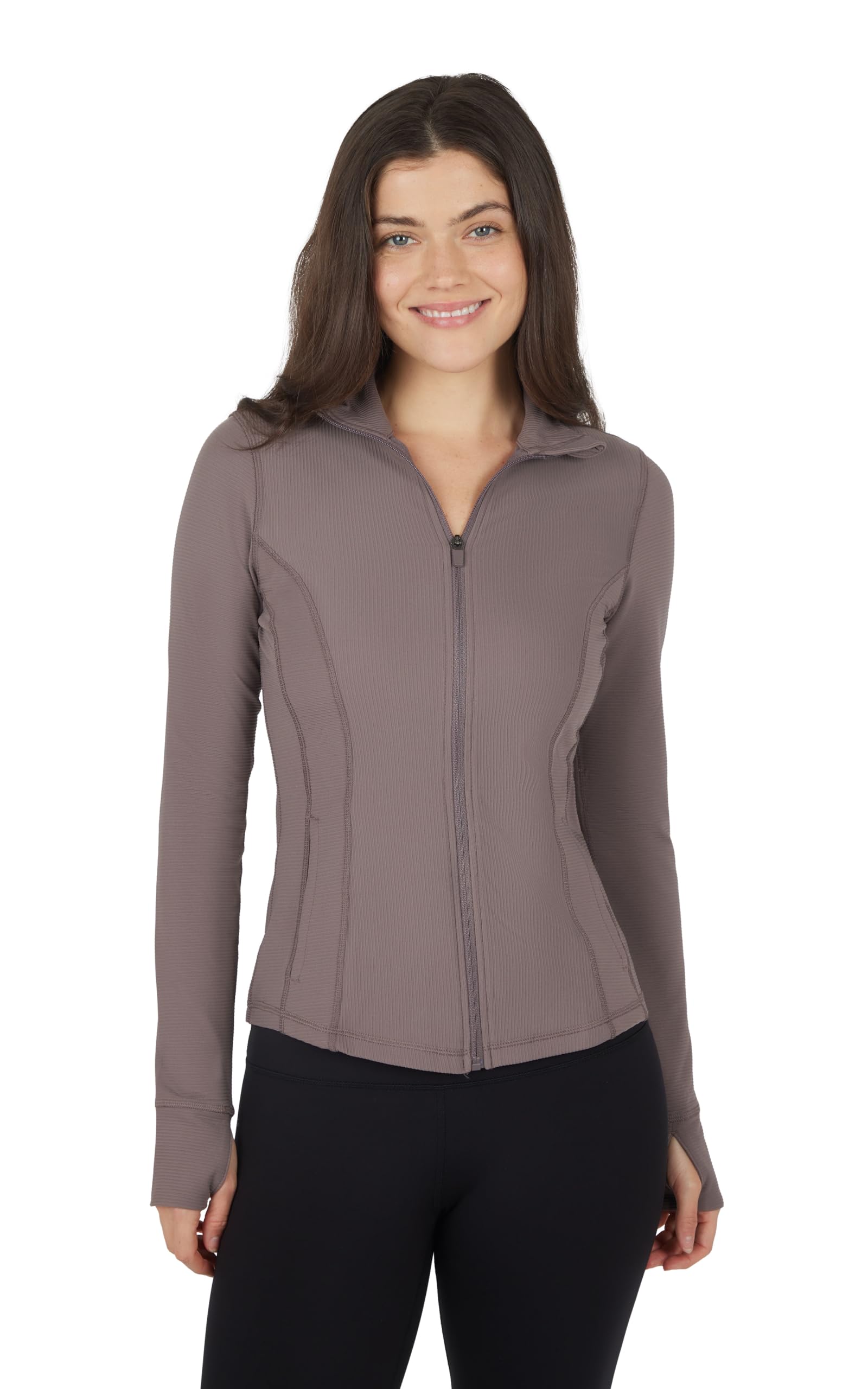 Interlink Ribbed Princess Seam Performance Jacket