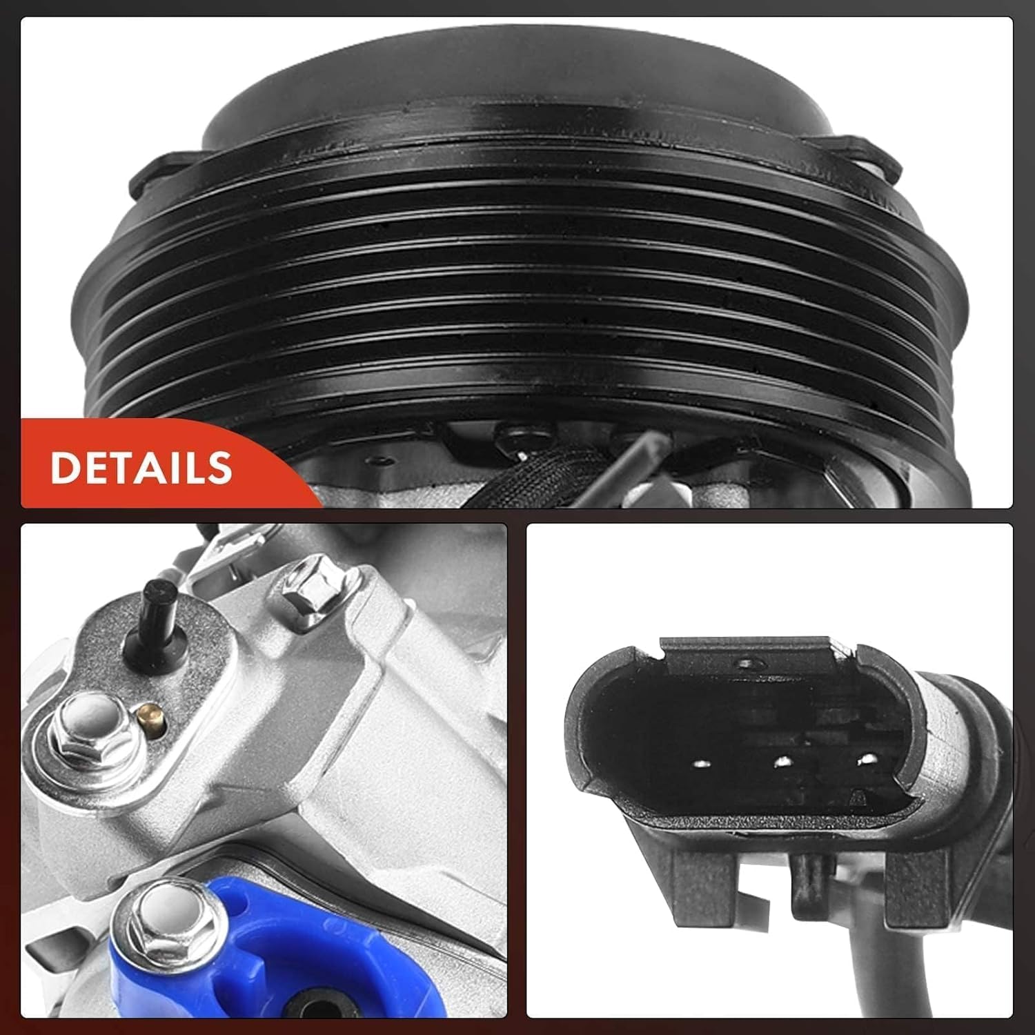 A-Premium Air Conditioner AC Compressor with Clutch Compatible with BMW X5 320i 328i 428i 528i 535i 228i 328d 535d 740Ld GT xDrive Gran Coupe