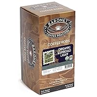 Vista 8 de Baronet Coffee Organic ESE Espresso Pods – Espresso Roast , 0.25 oz – Envueltas individualmente para mayor frescura, sabor rico y tradicional, 18