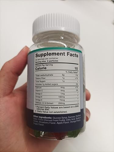 Miniatura 2 de Hemp Gummies Premium 1800 mg - Large Size 80 Count - Natural Edibles Fruity Gummy with Organic Hemp Oil