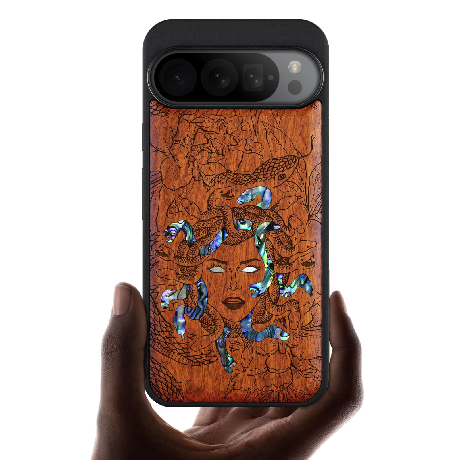 Carveit Cover Compatibile per Pixel 9 Pro Custodia Naturale