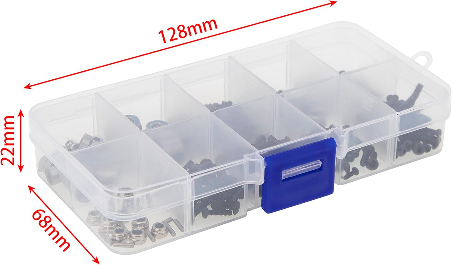 MEUS RACING TRX4M Bushings Bearings Screws Kit 247pcs for 1/18 TRX4M Defender Bronco K10 F150 RC Crawler Upgrade Parts Accessories