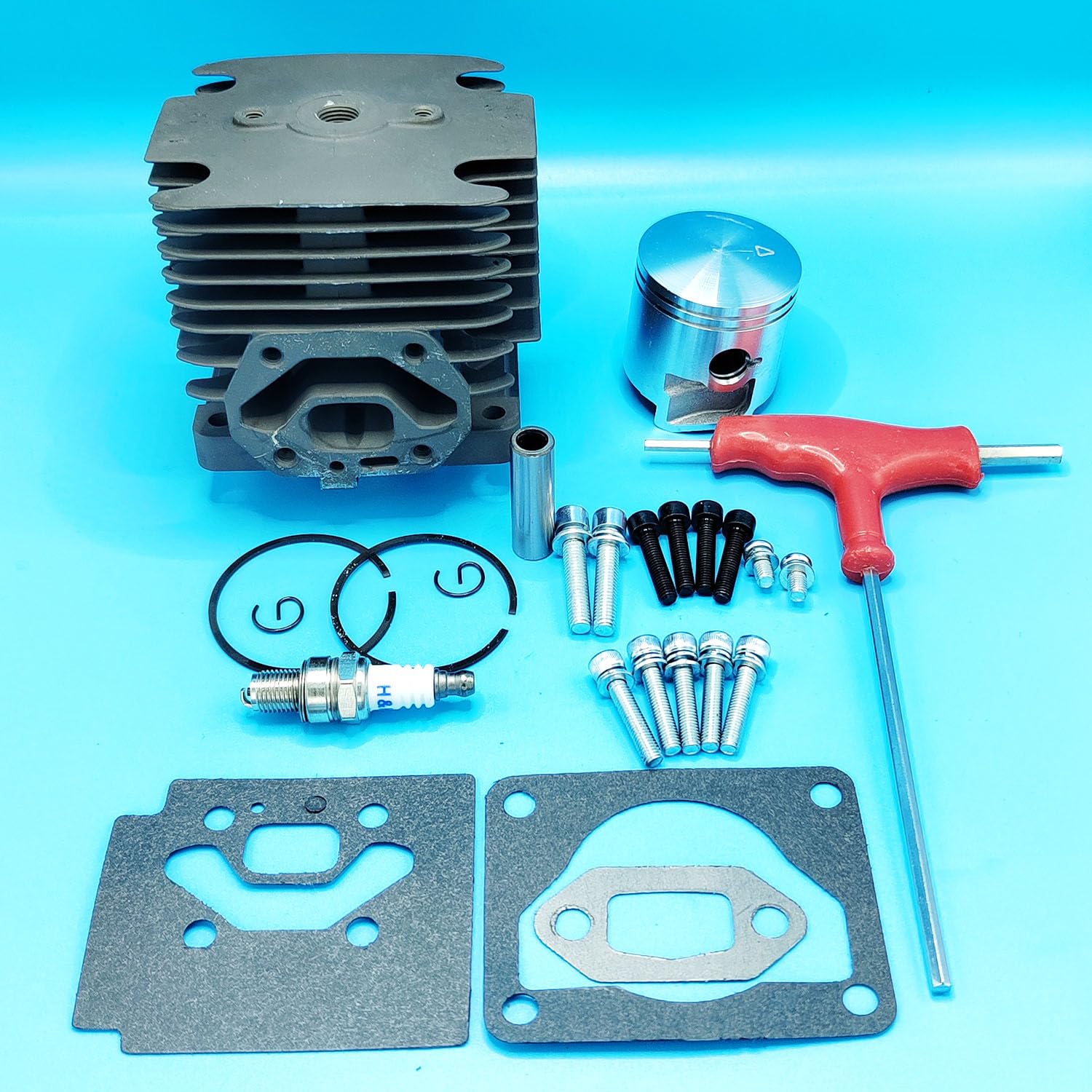 Photo 1 of Yingspart 150BT Cylinder Piston Kit for Husqvarna 150BF 150BT 350BF 350BT for Jonsered BB2250 Backpack Blower Replace 502848701