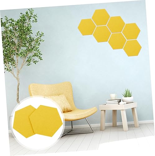 Miniatura 8 de MAGICLULU 12 piezas de fieltro para telón de fondo de pared, tablero de anuncios para el hogar, azulejos de pared de fieltro, tablero de corcho