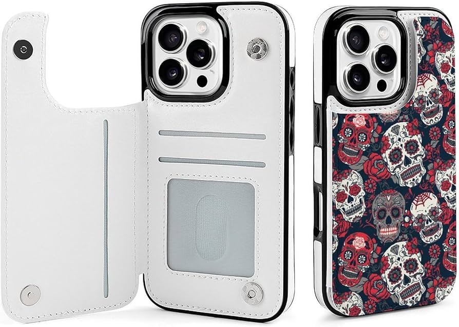 Amazon.co.jp: iPhone16 Proケース ドクロ柄 髑髅柄 骸骨柄 頭蓋骨柄