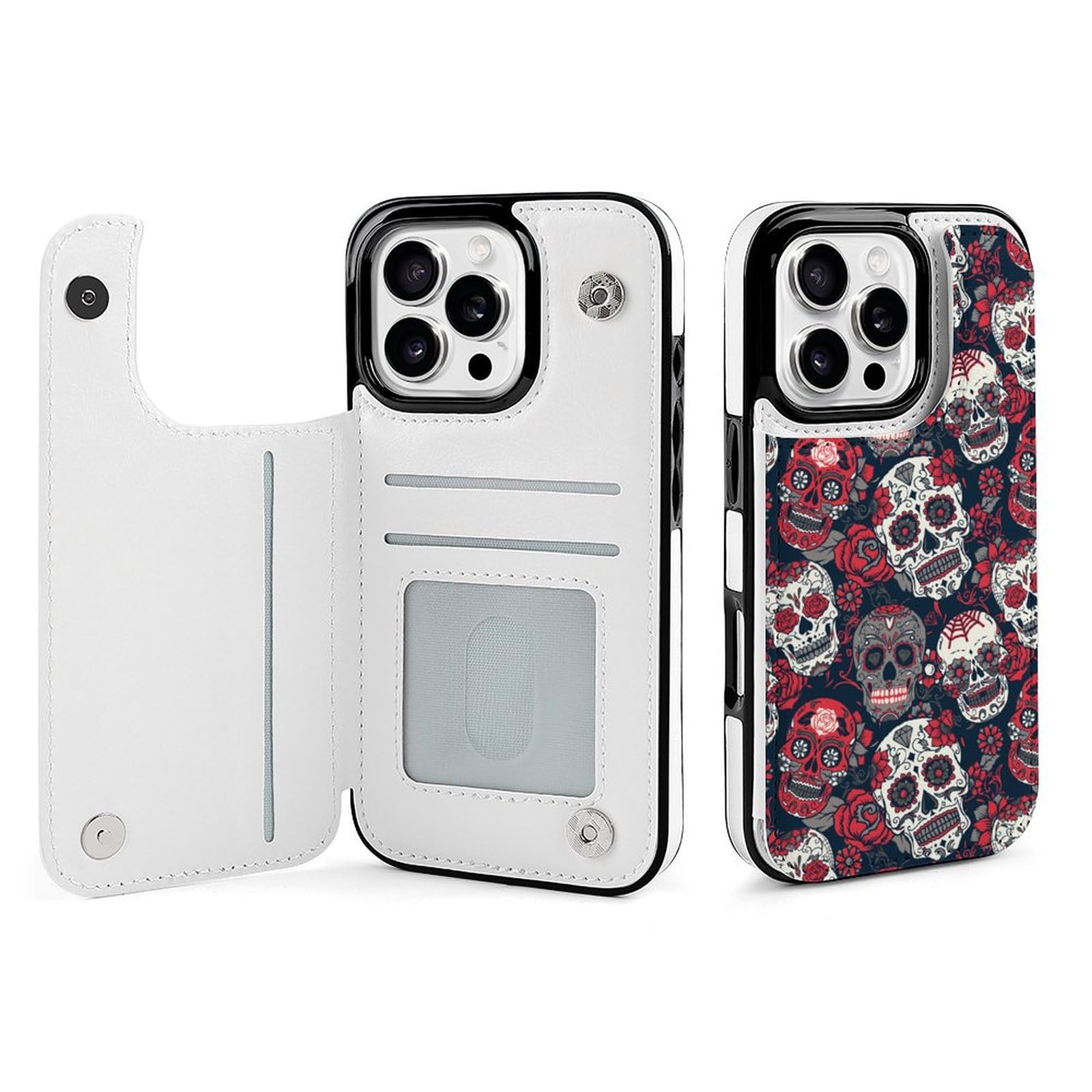 Amazon.co.jp: iPhone16 Proケース ドクロ柄 髑髅柄 骸骨柄 頭蓋骨柄