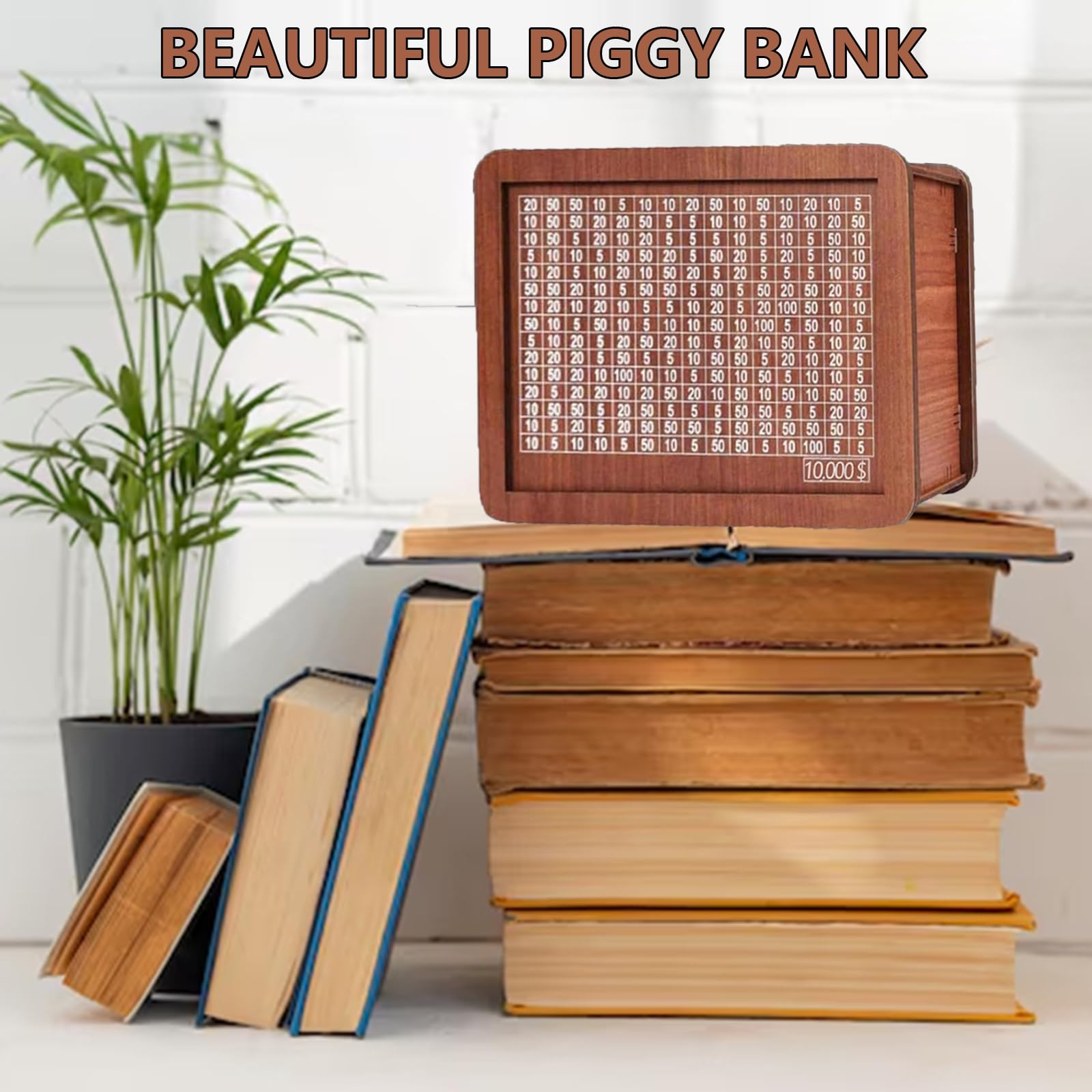 10000 貯金箱 ロック付き 大型 木製 10k 貯金 チャレンジボックス $10,000 再利用可能 コイン マネーチャレンジ Amazon.co.jp:  木製コインバンク、10k貯蓄チャレンジボックス、10000マネーチャレンジボックス、10000貯金箱、木製デジタル貯金箱、 木製貯金箱、数字付き ...