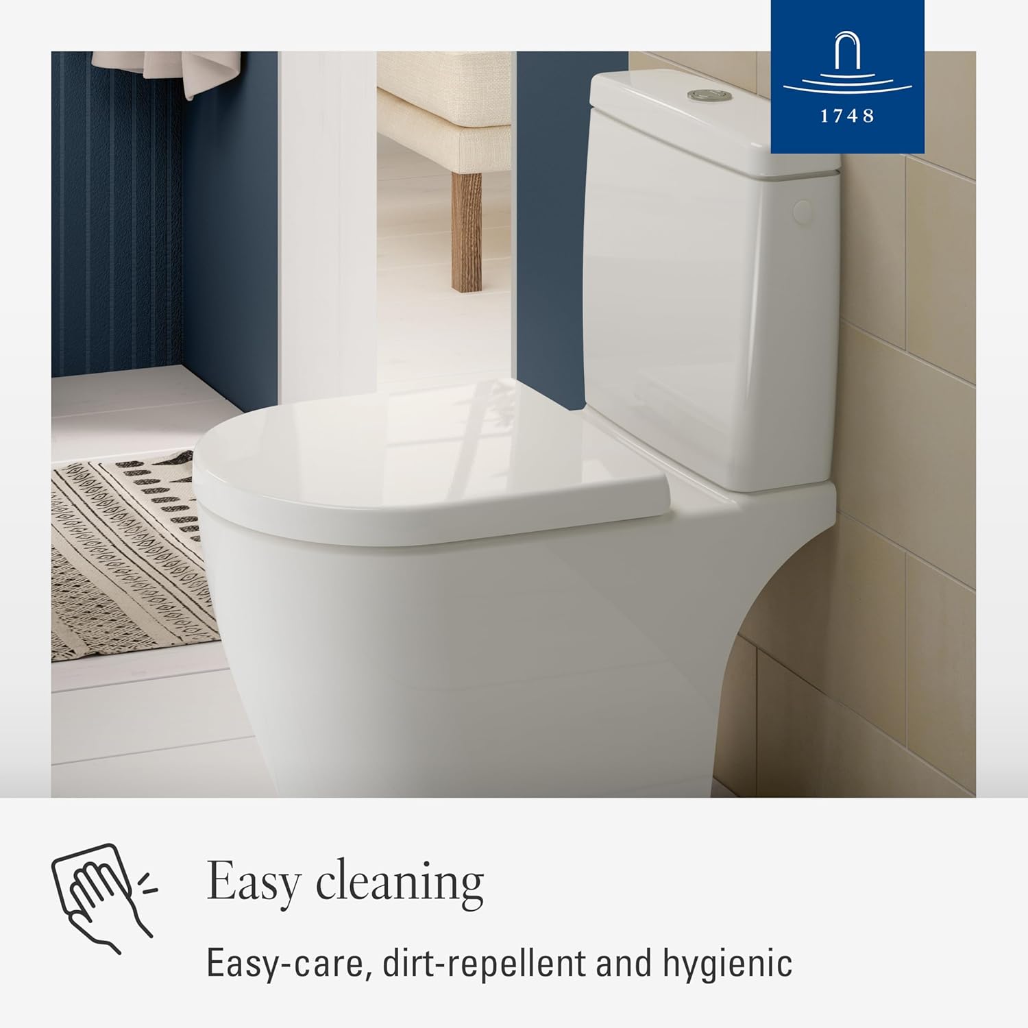 Easy cleaning of Villeroy & Boch Avento toilet seat