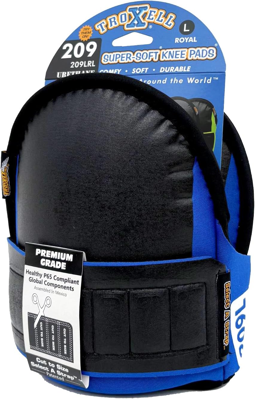 TROXELL USA - SuperSoft Royal Blue Kneepads (Large Size/Bagged in Pairs)