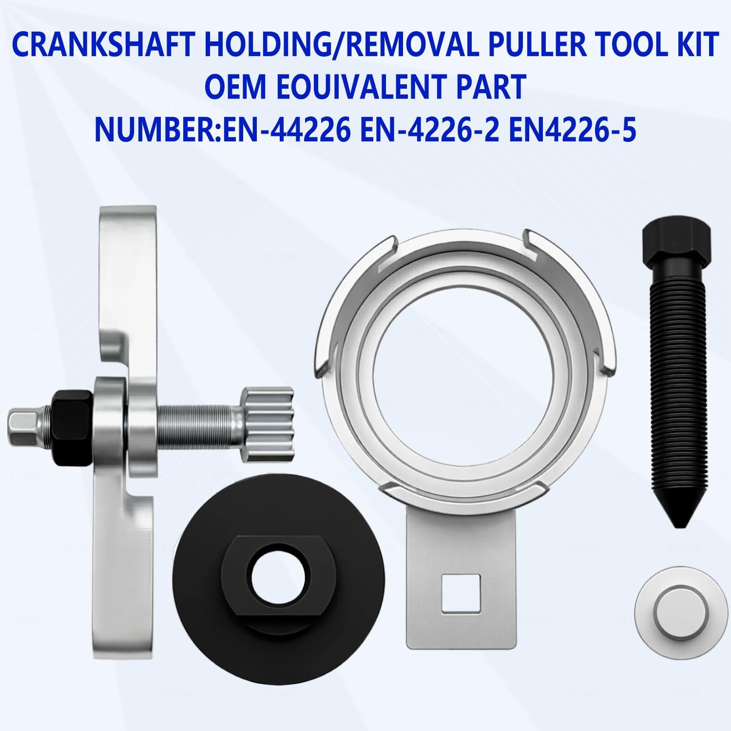 ZKTOOL EN-44226 Crankshaft Holding/Removal Puller Tool kit Compatible with GM Vauxhall Opel Karl Viva Chevrolet 1.0 1.4 1.5 2.0T Buick Cadillac Engine,Flywheel Fixed Timing Tool.