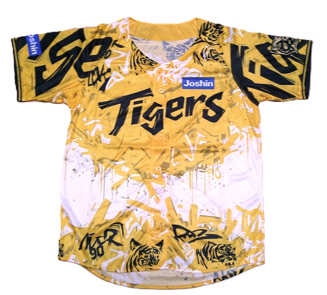 阪神タイガース　デザインユニフォーム　球団創設90周年　虎アロハ　Lサイズ ミズノ】球団創設90周年 デザインタオル 虎アロハ - 阪神