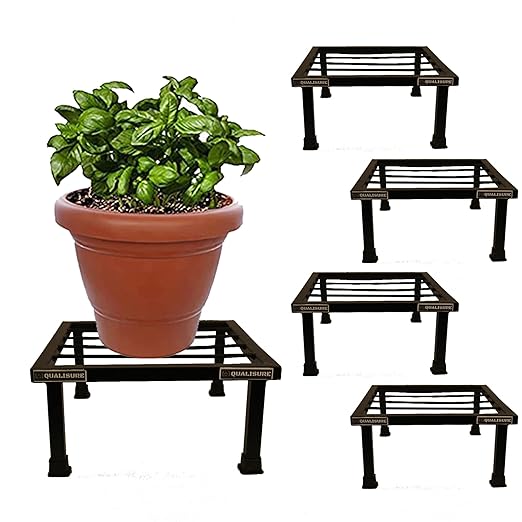 Qualisure Plant Stand For Balcony Planter Pot Stand for Outdoor/Indoor