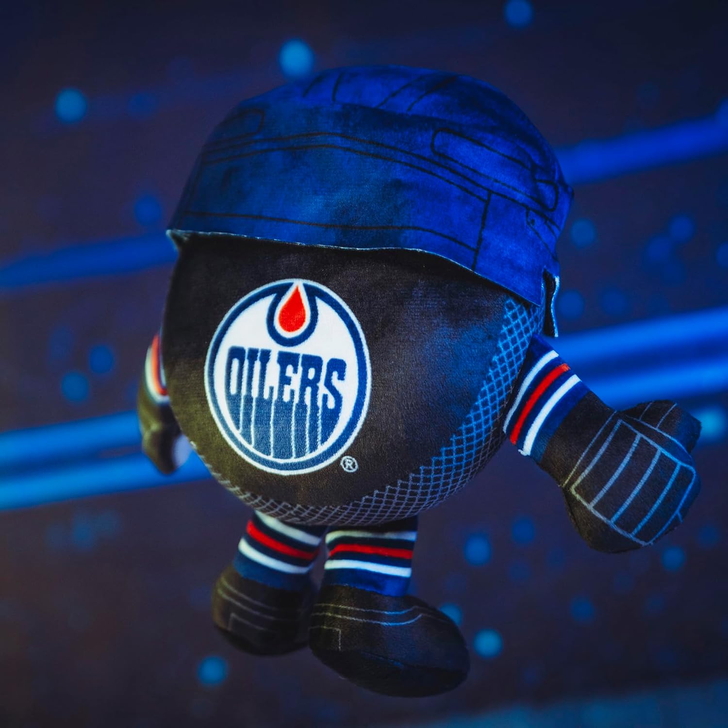 Bleacher Creatures Edmonton Oilers 8" NHL Kuricha Hockey Puck Sitting Plush - Soft Chibi Inspired Plush