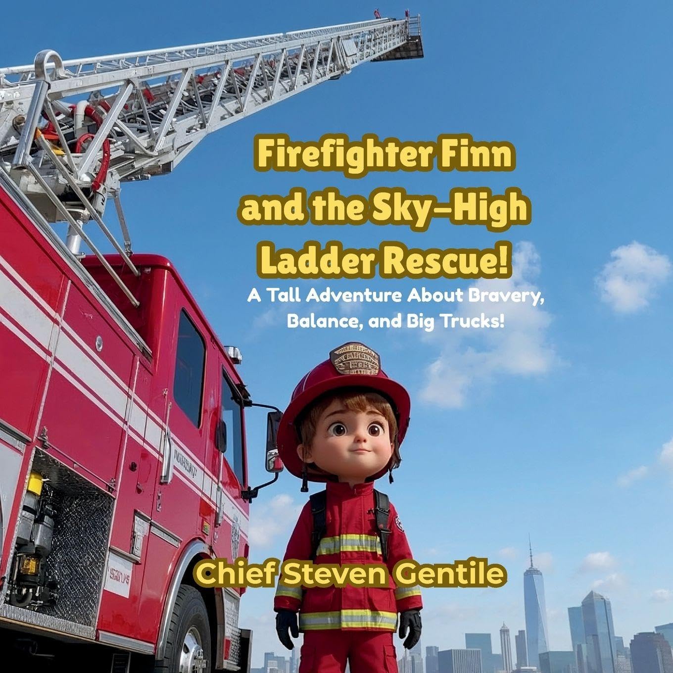 Firefighter Finn and the Sky-High Ladder Rescue!: A High-Rise Adventure About Teamwork, Safety, and Big Fire Trucks