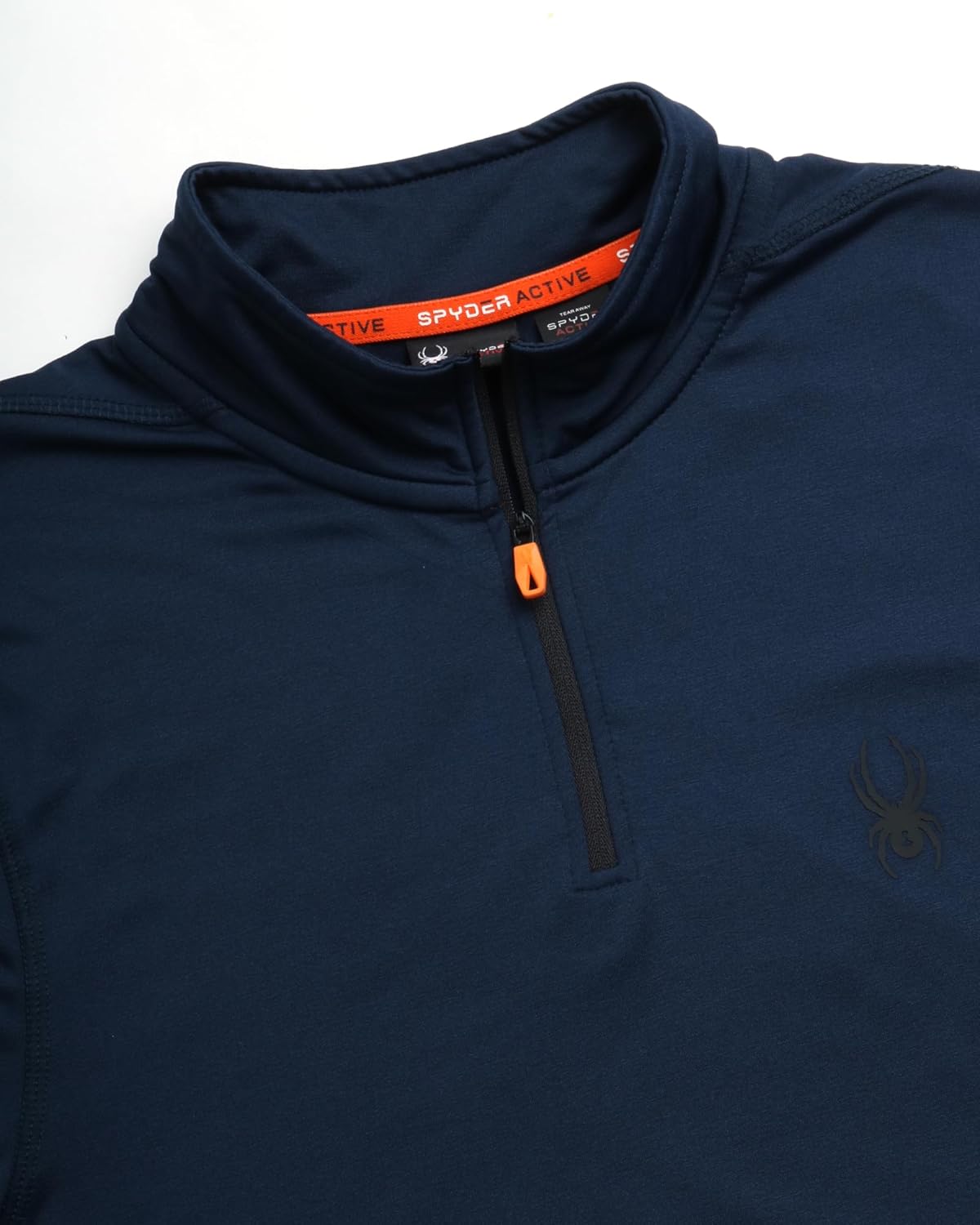 Spyder Mens Mock Neck Sweatshirt - 1/4 Zip Athletic Performance Quarter Zip Pullover Men Long Sleeve Workout Shirts for Men - Image 3