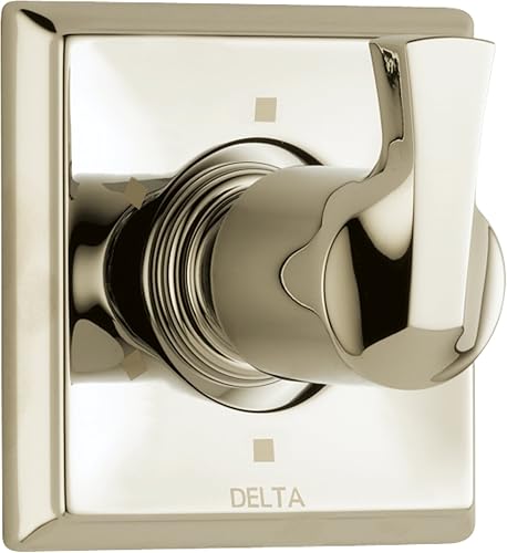 Delta Faucet T11951-PN Dryden - Desviador de 6 ajustes, níquel pulido, 4.50 x 4.50 x 2.19 pulgadas