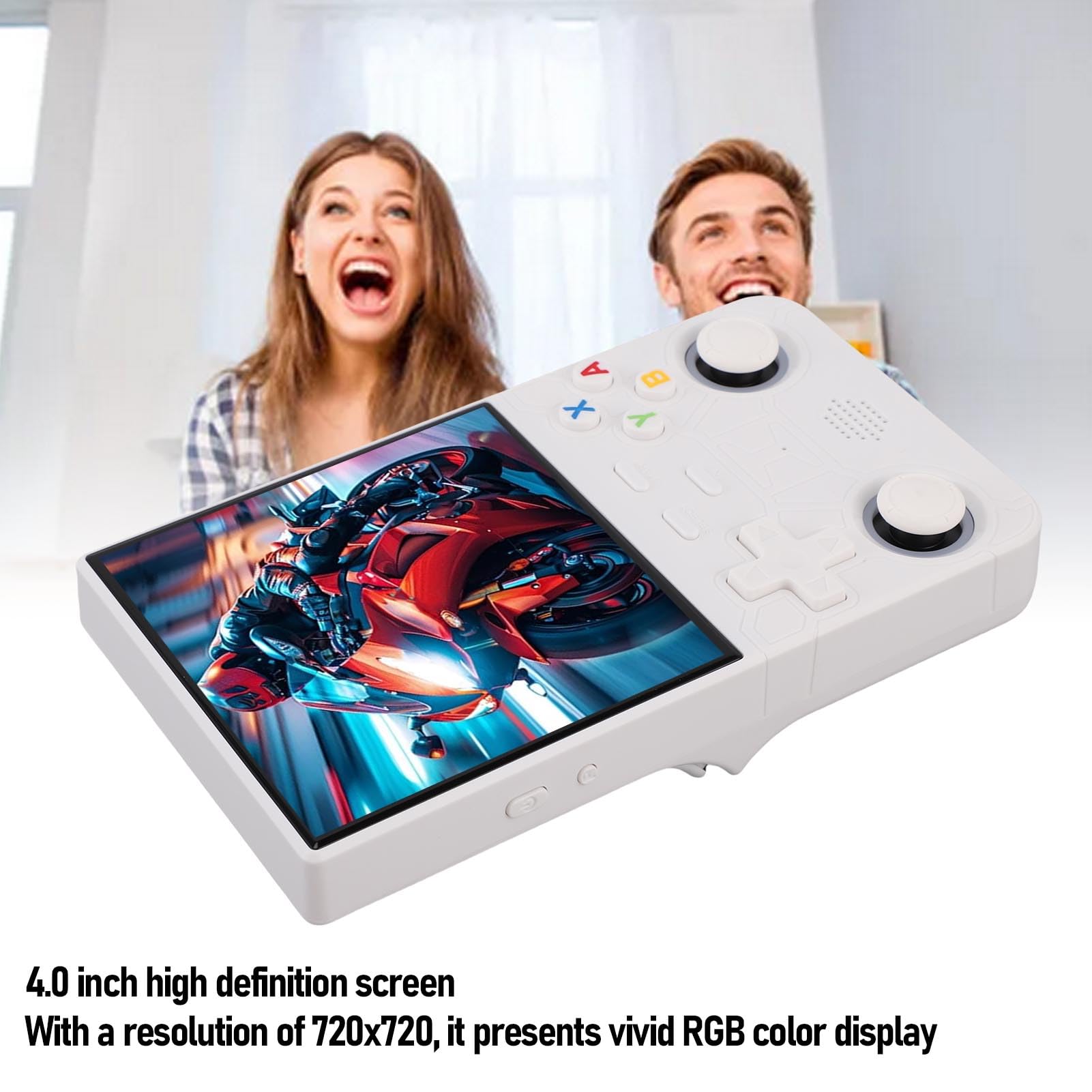 VBESTLIFE Tragbarer Videospielspieler, 10 -stündige Akkulaufzeit mit 3500 -mAh -Kapazität, 8 GB ROM Erweitert auf 256 GB für Klassische Retro -Spiele (128G)