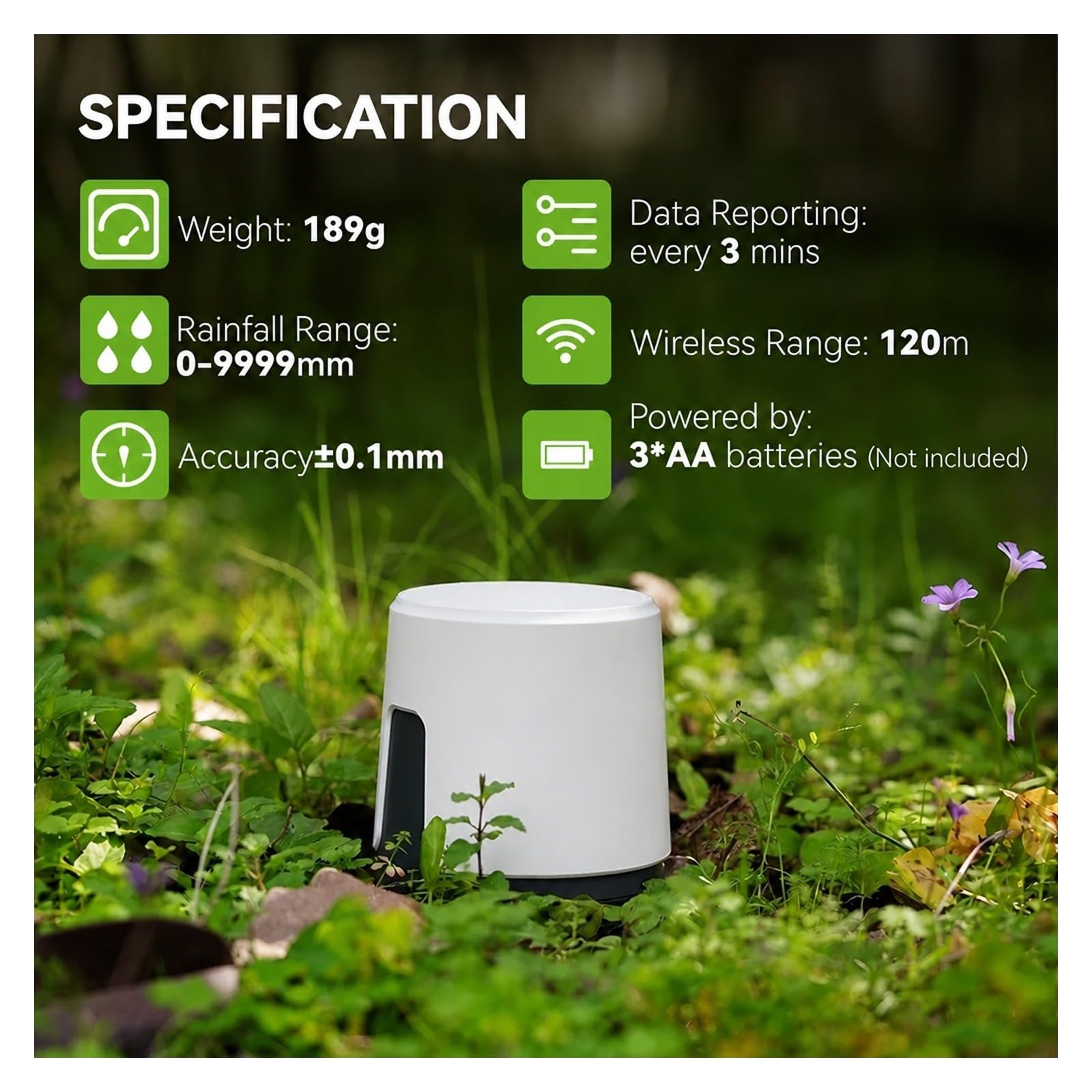Inteligentny Kolektor Deszczu WiFi,Cyfrowy monitor pogody