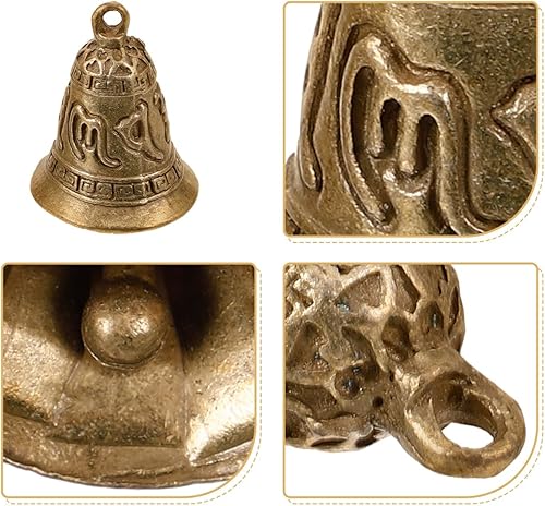Miniatura 5 de Campanas para manualidades, 6 unidades, campanas de hierro, campanas de bronce, cascabeles retro, campanas de Feng Shui, campanas de viento,