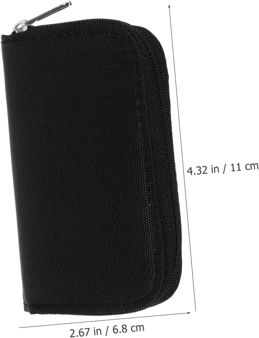 8sheets Card Storage Organizer Slot Memory Card Holder Case Zipper Memory Bag for
