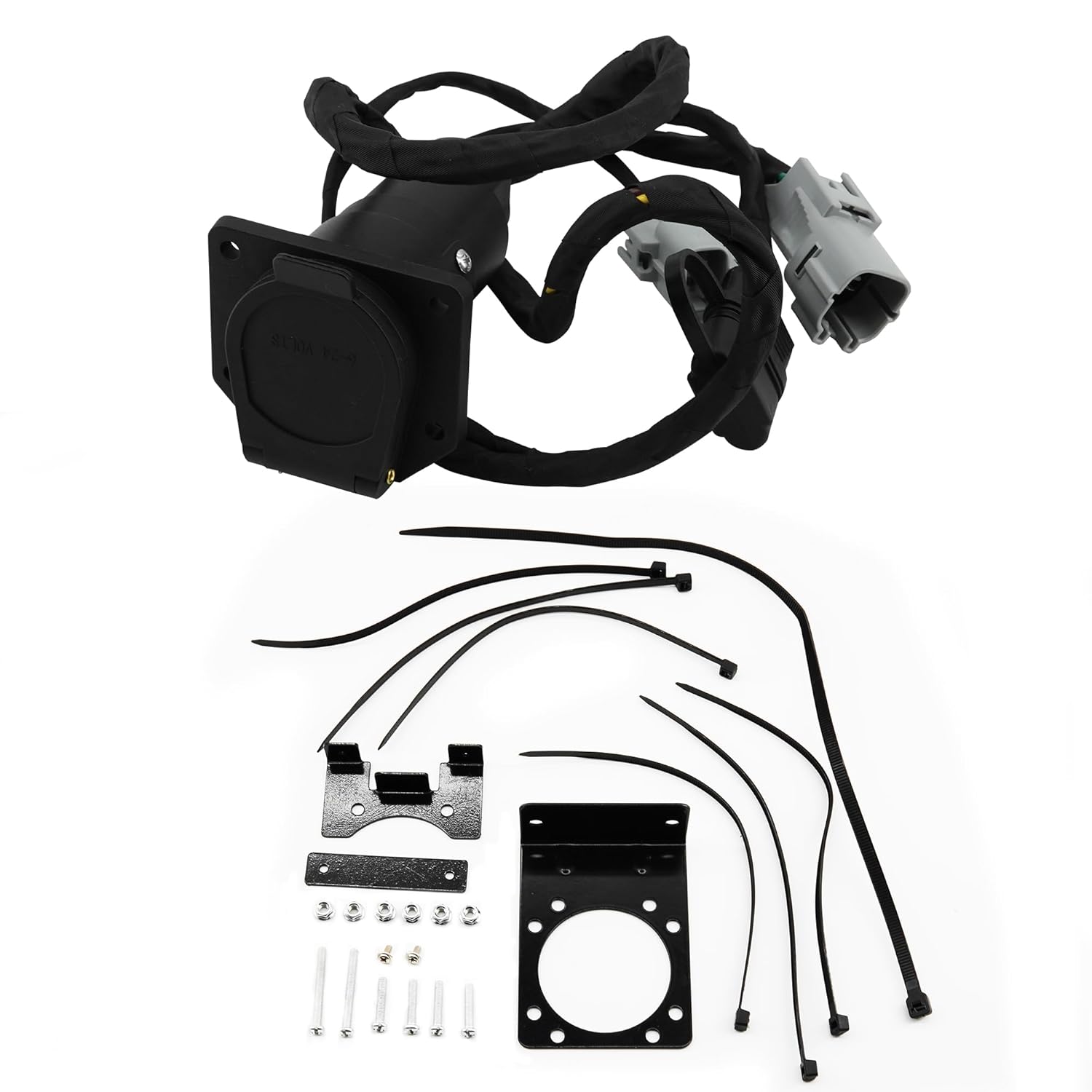 7 Blade and 4 Way Trailer Wiring Harness Fit for 2007-2013 Toyota Tundra, Factory Tow Package Requried