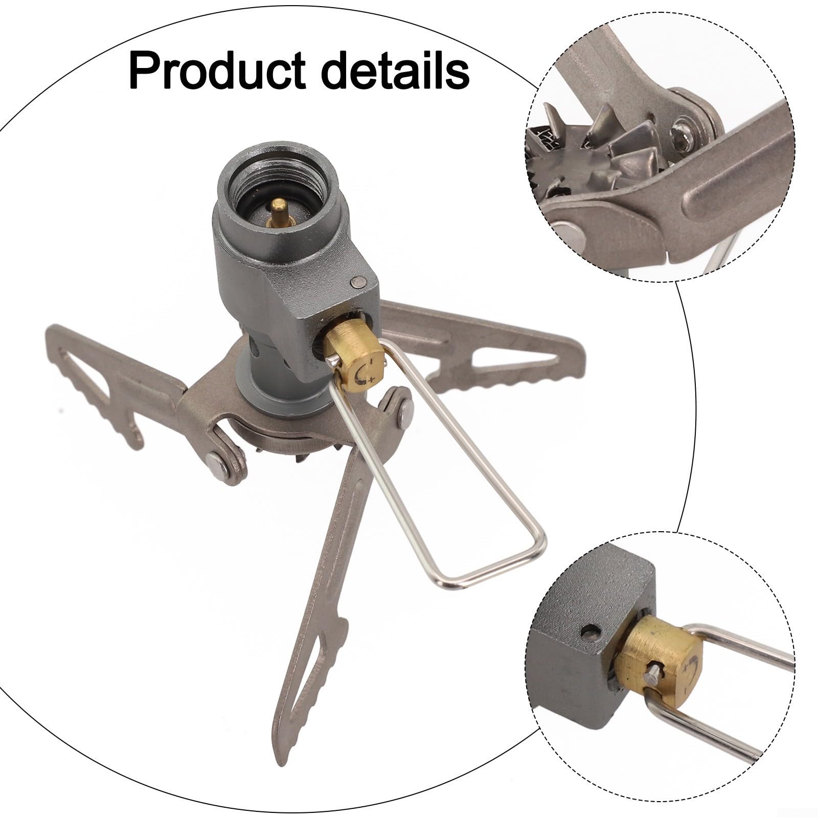 BRS-3000T Réchaud de randonnée portable ultra léger pour pique-nique, cuisinière à gaz en titane, brûleur à gaz de camping