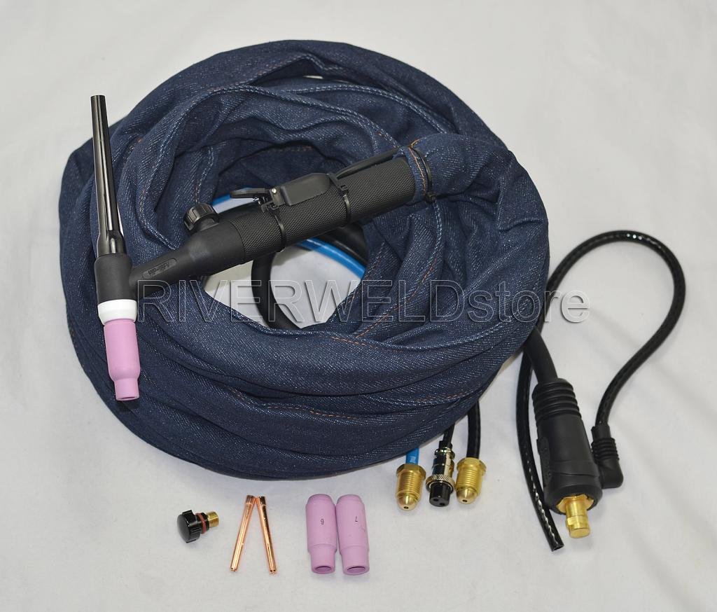 TORCIA TIG PER saldatura WP-26F SR-26F Corpo testa flessibile parti di ricambio raffreddate a