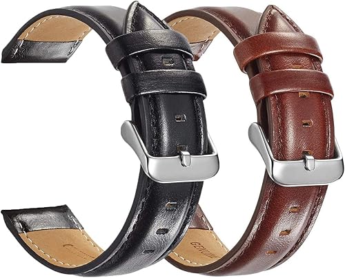 OTOPO Correa de repuesto para Galaxy Watch 3 de 1.772 in/Galaxy Watch de 1.811 in, correa de repuesto de cuero de liberación rápida de 0.86 pulgadas