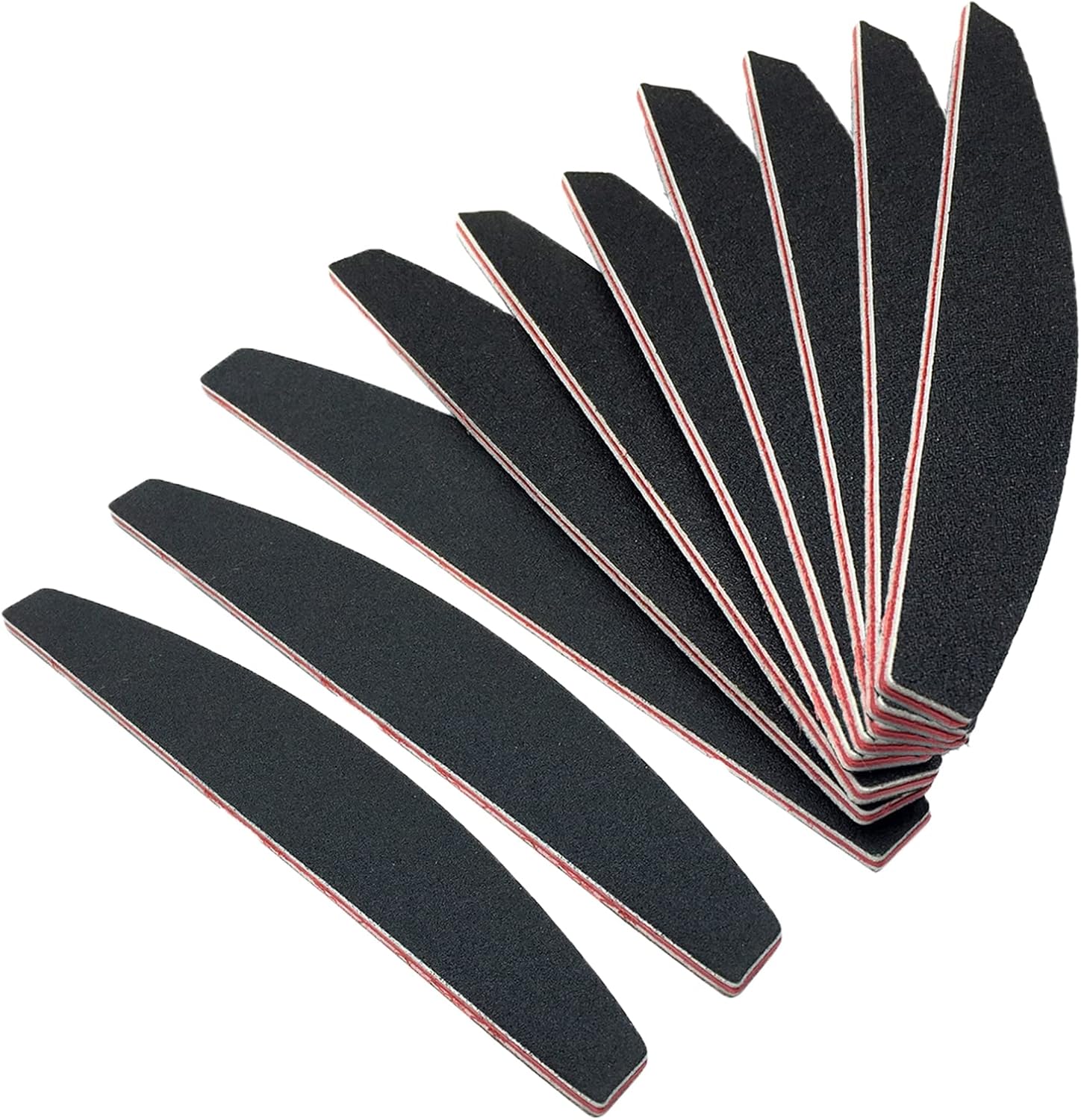 10PCS Nail Files Professional,Emery Boards for Acrylic and Gel Nails