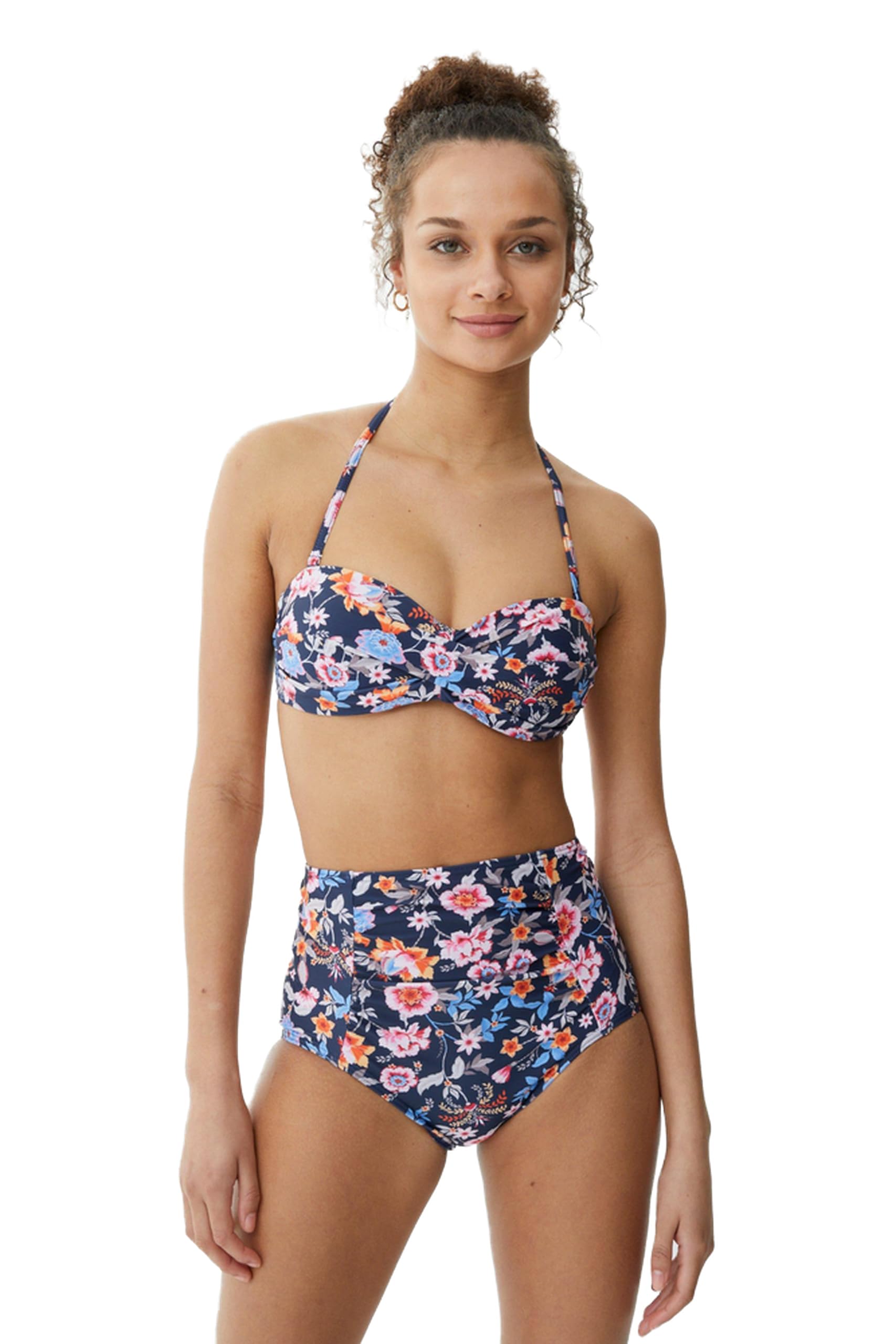 DebenhamsWomen's Boho Floral Twisted Non Wire Top