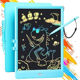 LCD Writing Tablet for Kids,10 Inch Drawing Tablet Doodle Board,Colorful Electronic Drawing Pad,Educational and Learning Kids Toys Gifts for 3 4 5 6 7 8 9 Year Old Boys and Girls Toddlers (Blue)