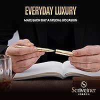 Vista 46 de Scriveiner Green Rollerball EDC Luxury Pen, Stunning Pocket Pen with Chrome Finish, Cool Writing Pen, Best Gift for Men & Women, German Schmidt