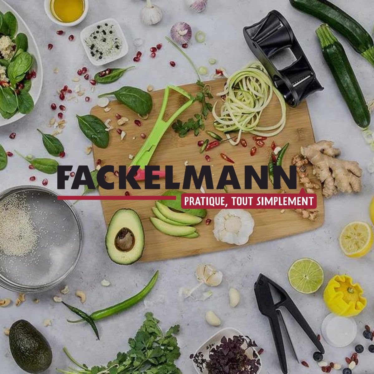 Fackelmann Ouvre-boîte Manuel 2 en 1 Acier Inoxydable 7,3 x 4,5 x 2,5 cm Rouge Vert