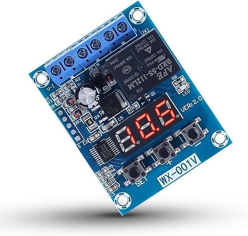Icstation DC 12 V Interruptor de desconexión de bajo voltaje sobre carga placa de protección de descarga con interfaz de alimentación independiente