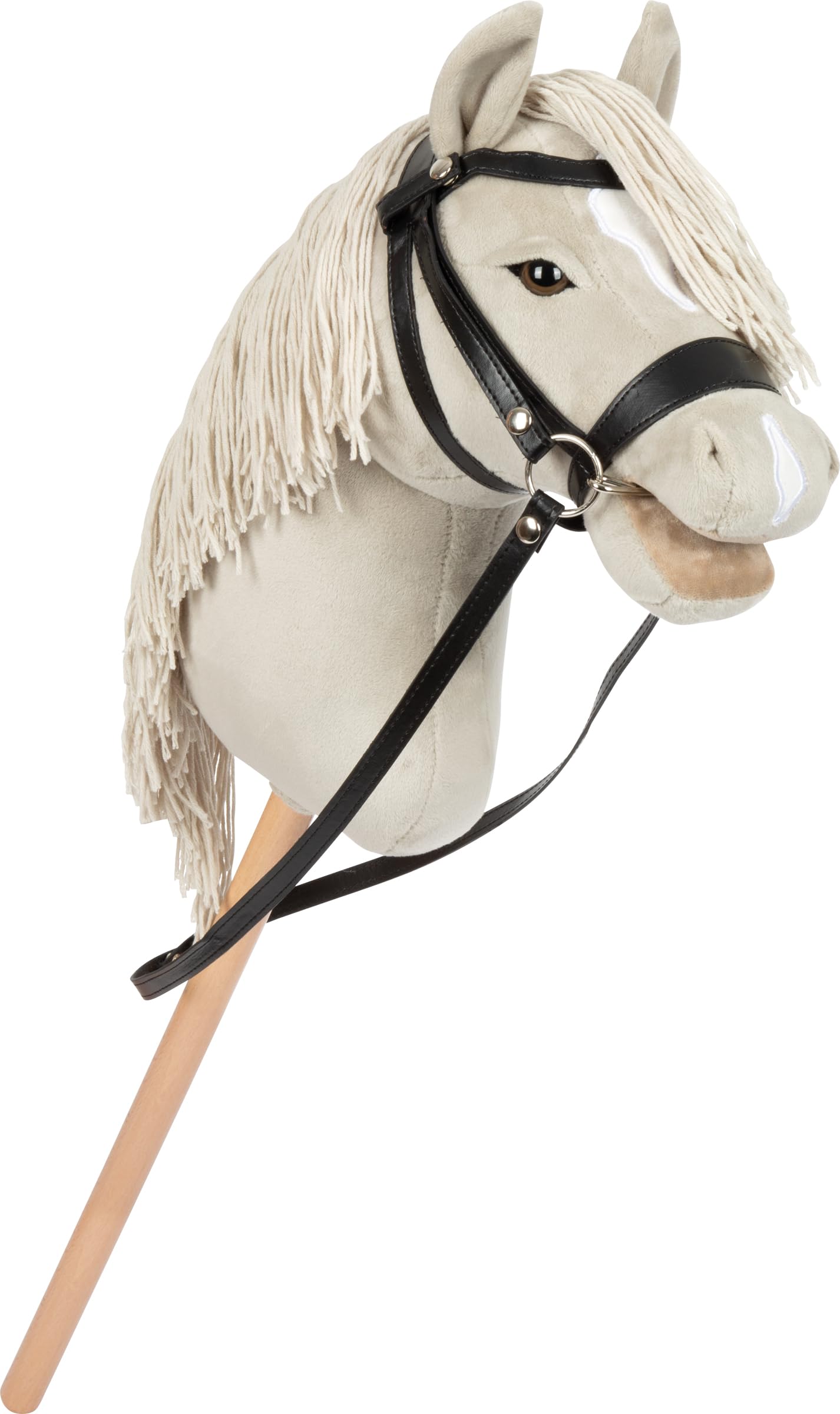 small foot Hobby Horse grigio "Luna" con briglia e cavezza, da 3 anni