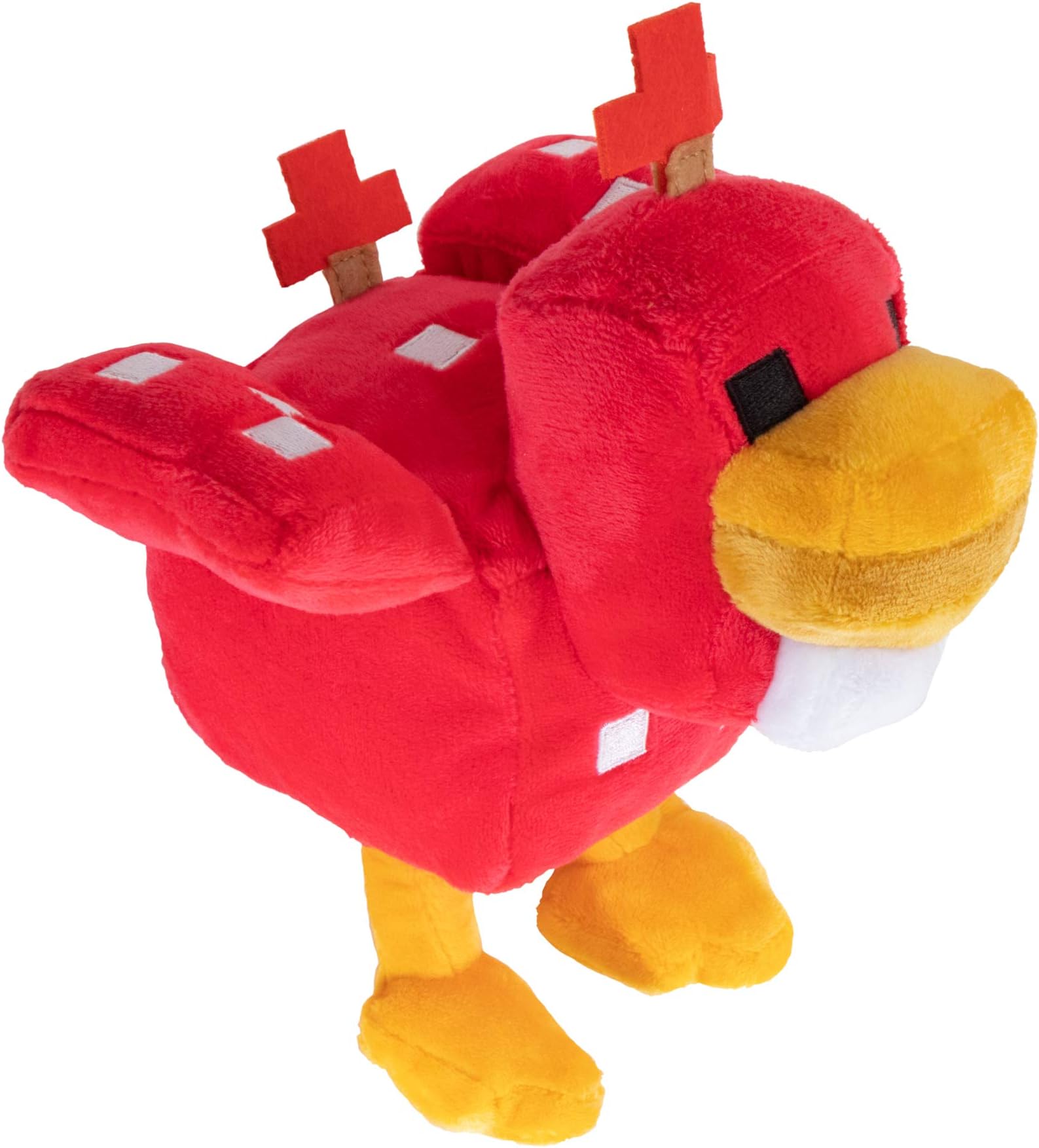 JINX JX10753 Minecraft Earth Happy Explorer Cluckshroom Plush, Red