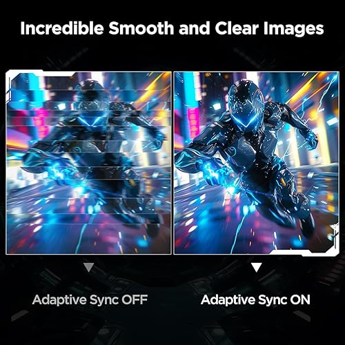 Miniatura 5 de KOORUI Monitor de juegos de 24 pulgadas 144Hz Full HD 1920 x 1080p IPS ultra delgado con HDMI VGA, sincronización adaptativa, 99% SRGB, VESA