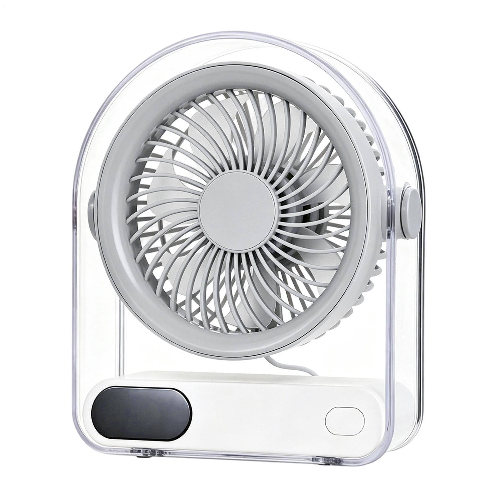Ventilateur silencieux contre la chaleur au bureau avec affichage numérique USB
