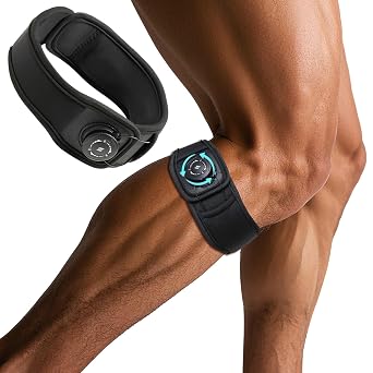 Patellar Tendon Support Strap with Dial, Adjustable Patella Band Stabilizer Knee Brace for Women & Men, Knee Bands for Basketball, Hiking, Running, Jumpers Knee, Tennis and Squats Small