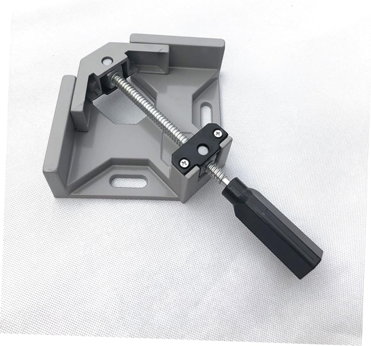 Lurrose 90Degree Aluminum Alloy Right Angle Clamp Single Handle Wood Angle Clamp for Precise Welding and Carpentry Tasks Lightweight and Durable Design