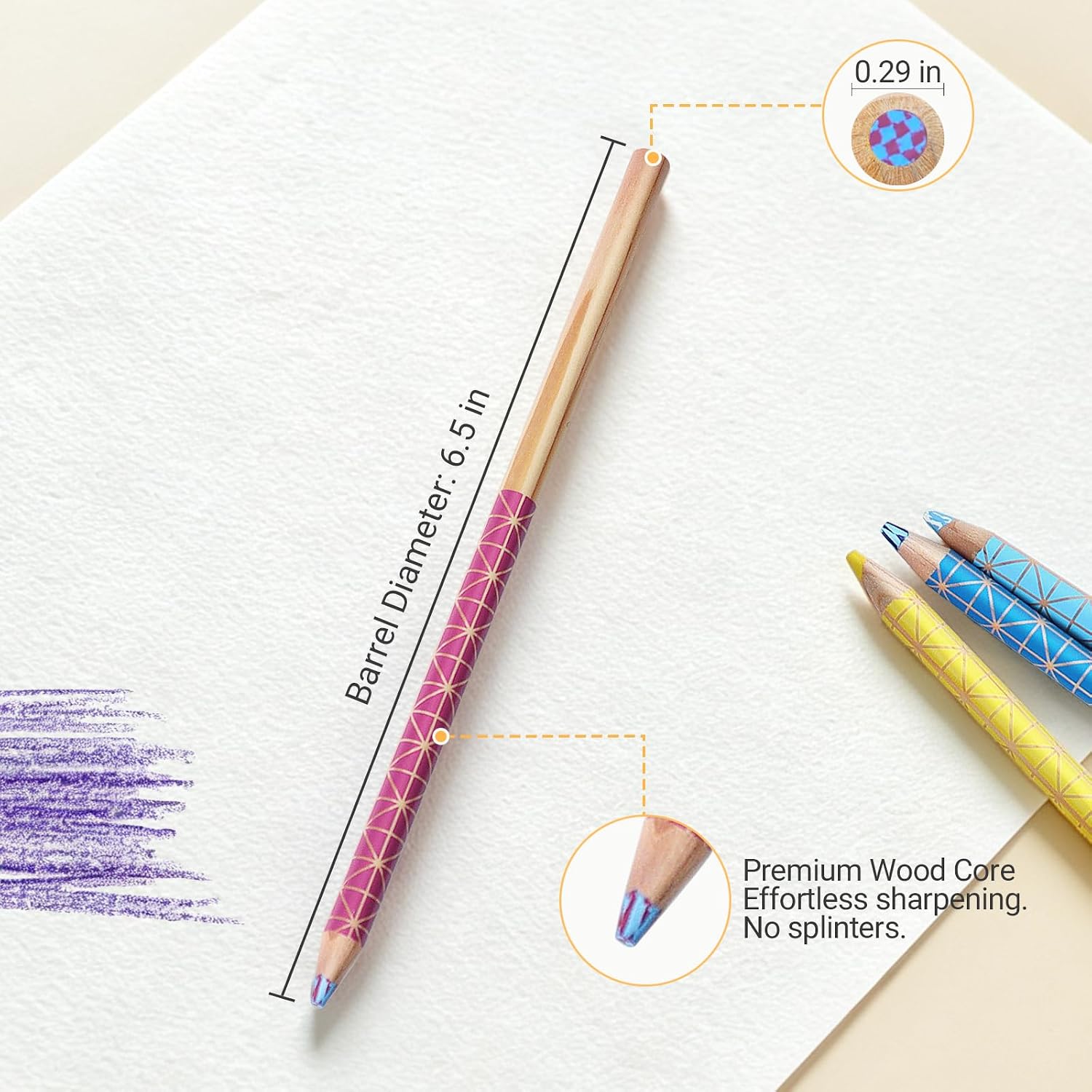 KOKUYO Dual Colored Pencils in 20 Colors. Smooth Coloring Pencils for Durable, Vibrant, Coloring, Drawing, Sketching, Arts & Crafts Supplies Gift (KE-SP14) image 3
