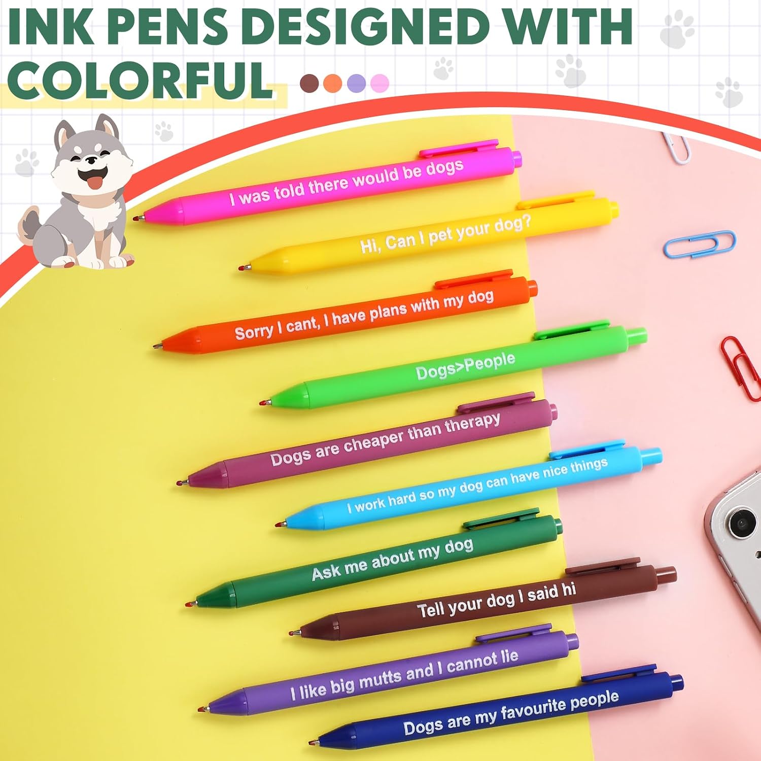 50 Pcs Motivational Gel Ink Pens Bulk with Different Inspirational Quotes Funny Inspirational Ballpoint Pens Bulk Smooth Writing for Stop Overthinking Teachers Student Coworkers Staff Volunteer