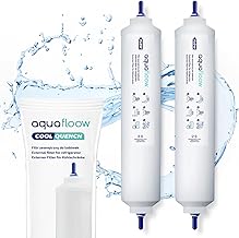 Aquafloow Kühlschrank Wasserfilter Ersatz für Samsung Side By Side, LG, AEG, HAIER, Whirpool, DA29-10105J, HAFEX/EXP, DA99-02131B, WSF-100, EF9603, USC-100, 2 Stück